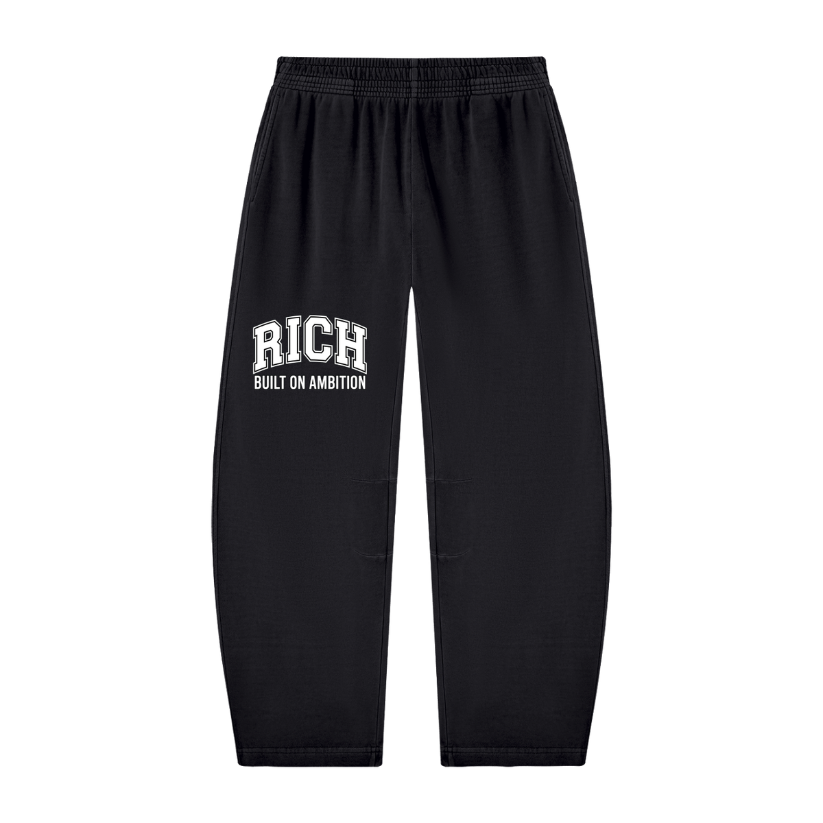 Unisex Vintage Washed Barrel Leg Sweatpants
