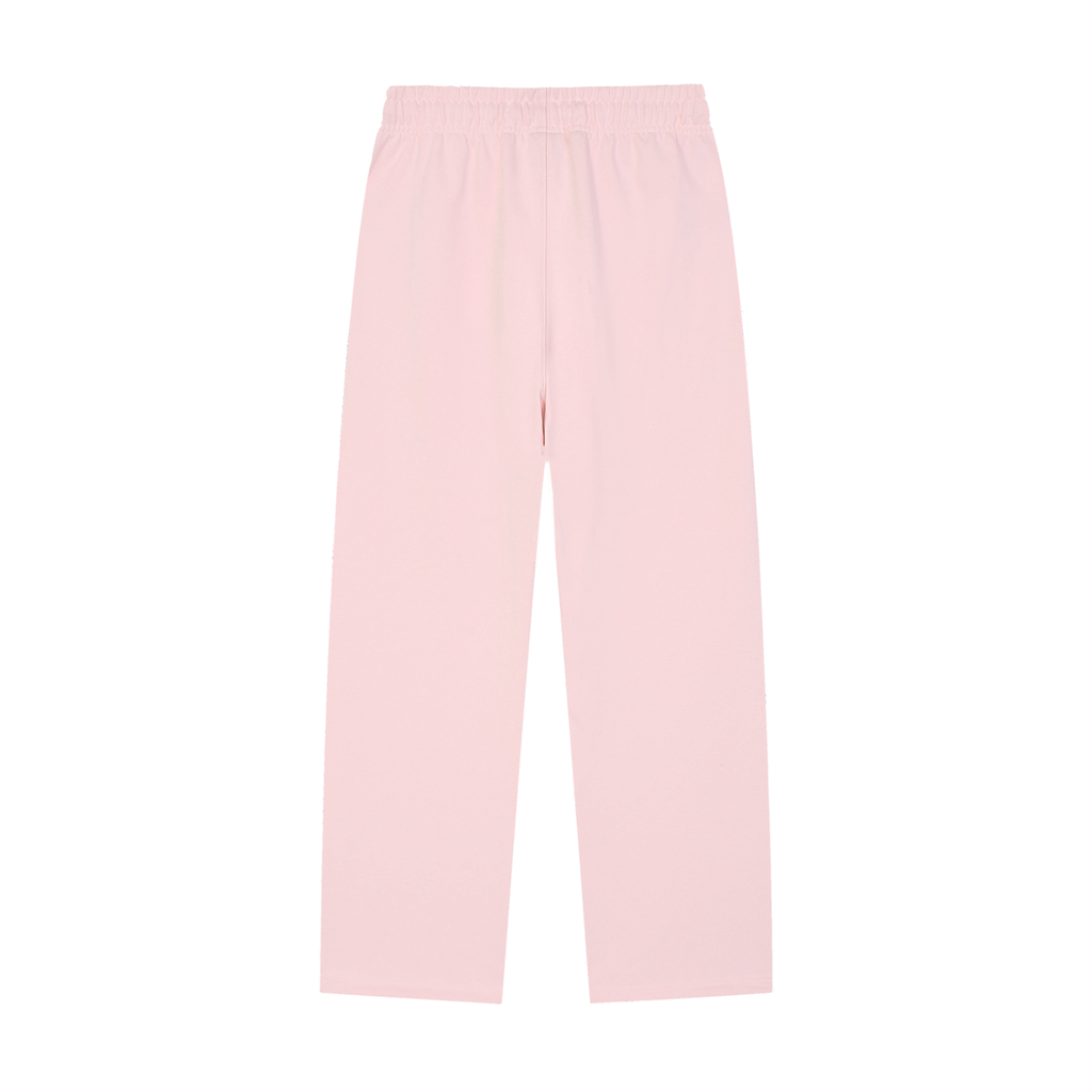 Solid Color RICH Straight-Leg Sweatpants