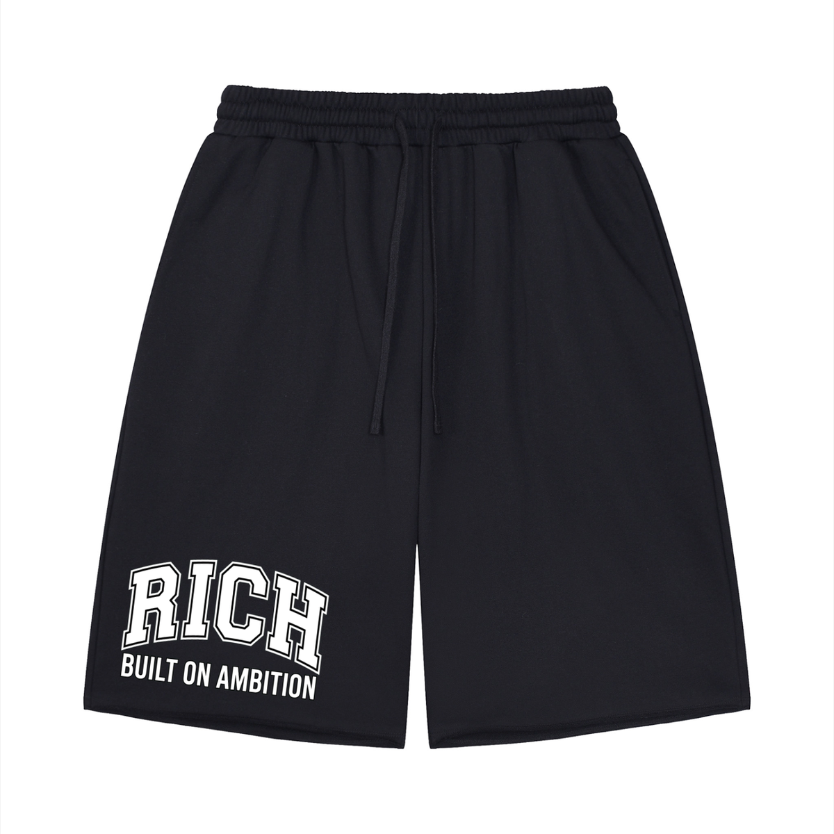 Unisex Loose RCH Raw Edge Shorts
