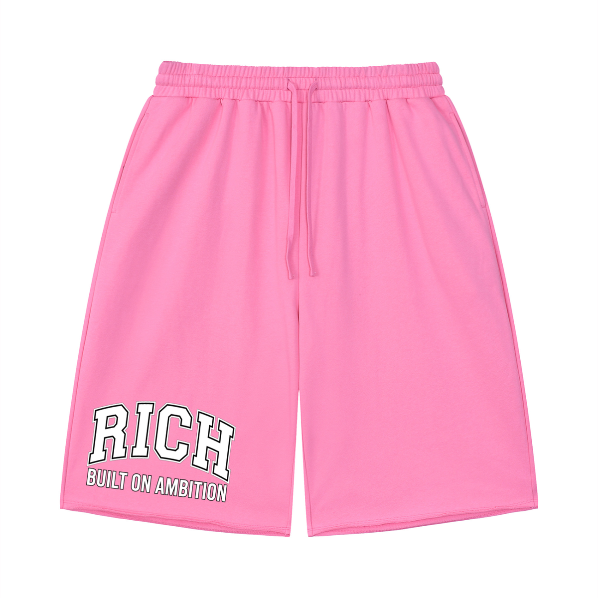 Unisex Loose RCH Raw Edge Shorts