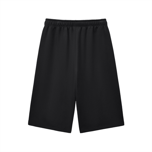 Relaxed Drawstring Three-quarter Korean Sweatpants