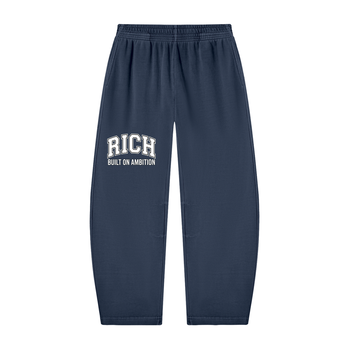 Unisex Vintage Washed Barrel Leg Sweatpants