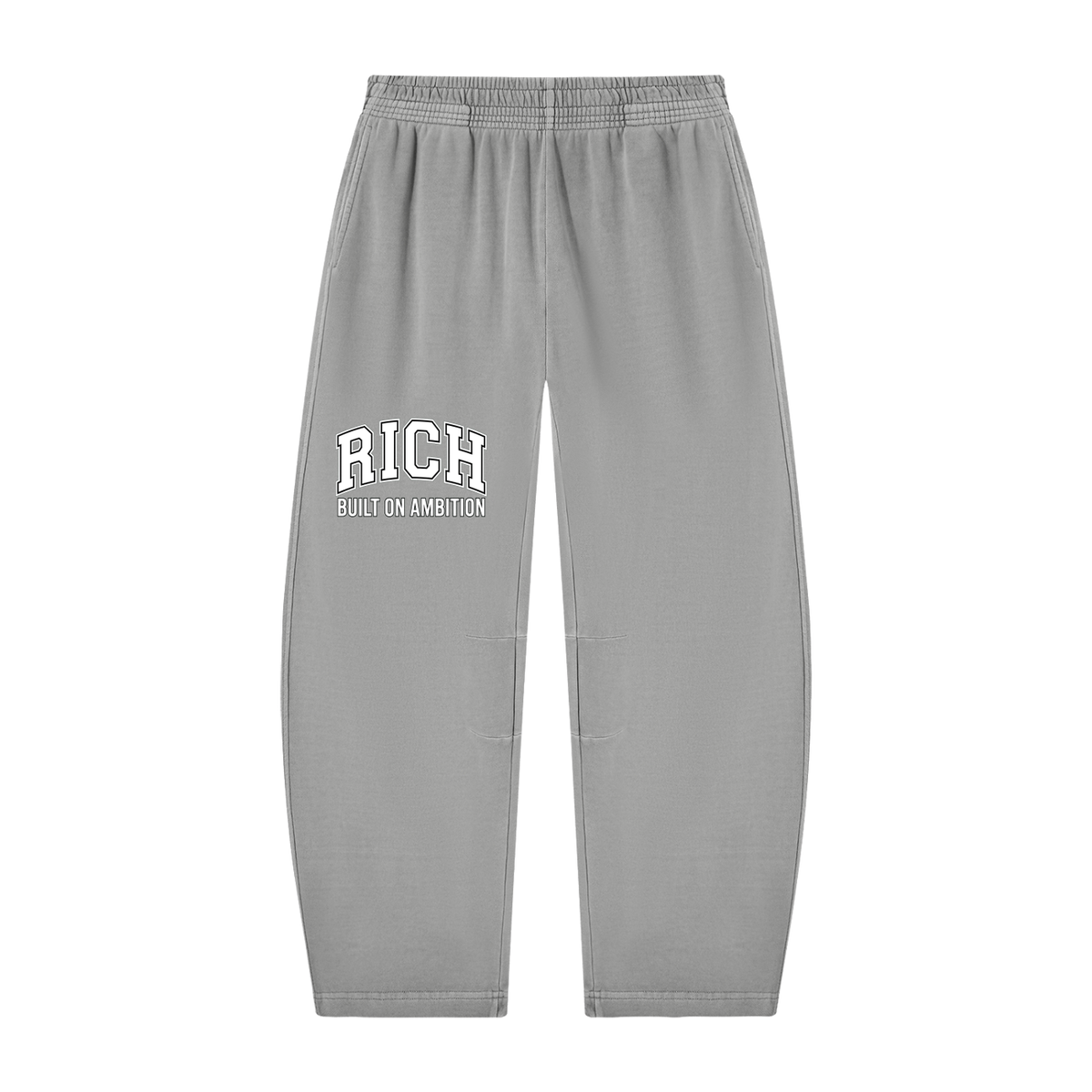 Unisex Vintage Washed Barrel Leg Sweatpants