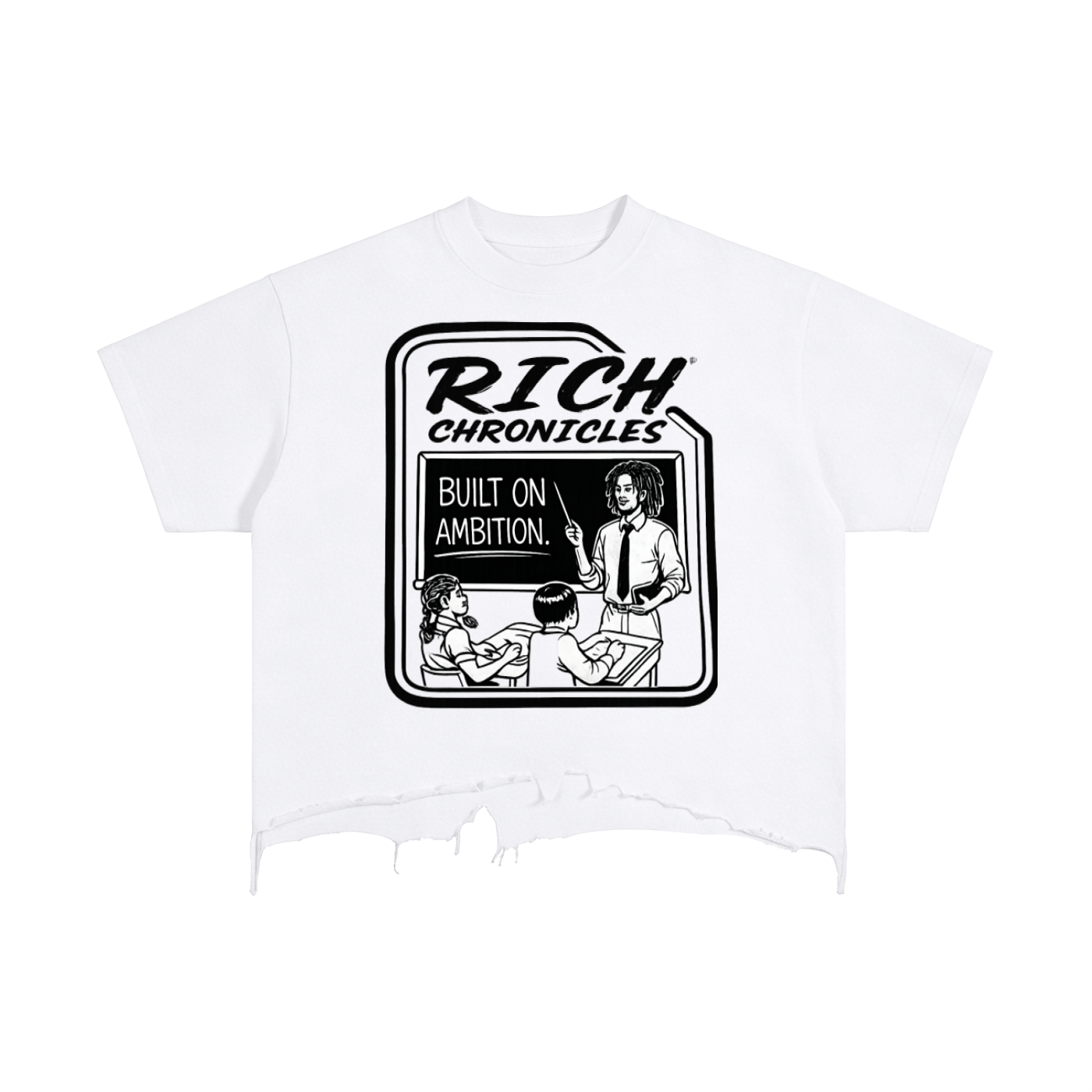 Vintage Wash Boxy Back To Skool Tee