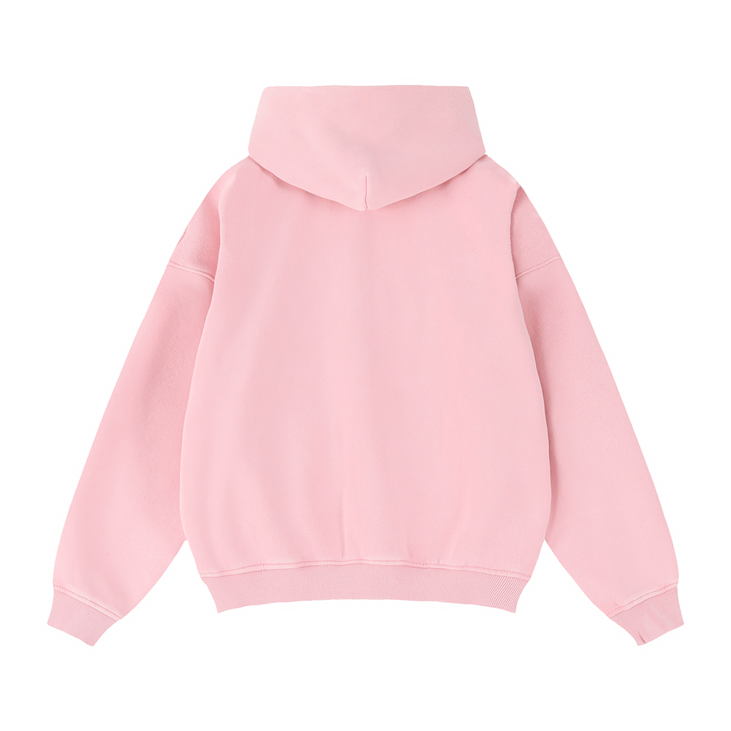 Zip-Through Boxy Fleece RICH Hoodie