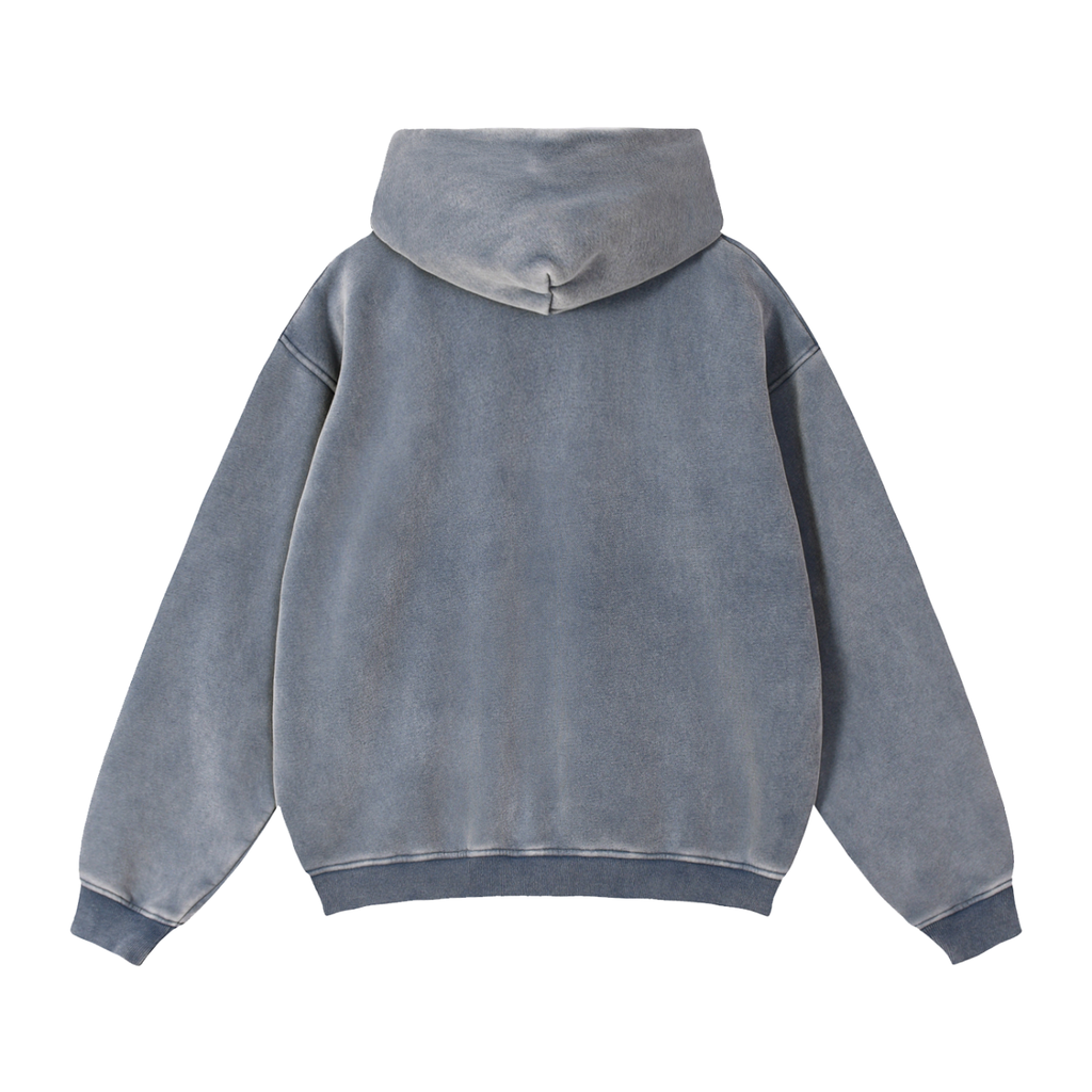 Zip-Through Boxy Fleece RICH Hoodie