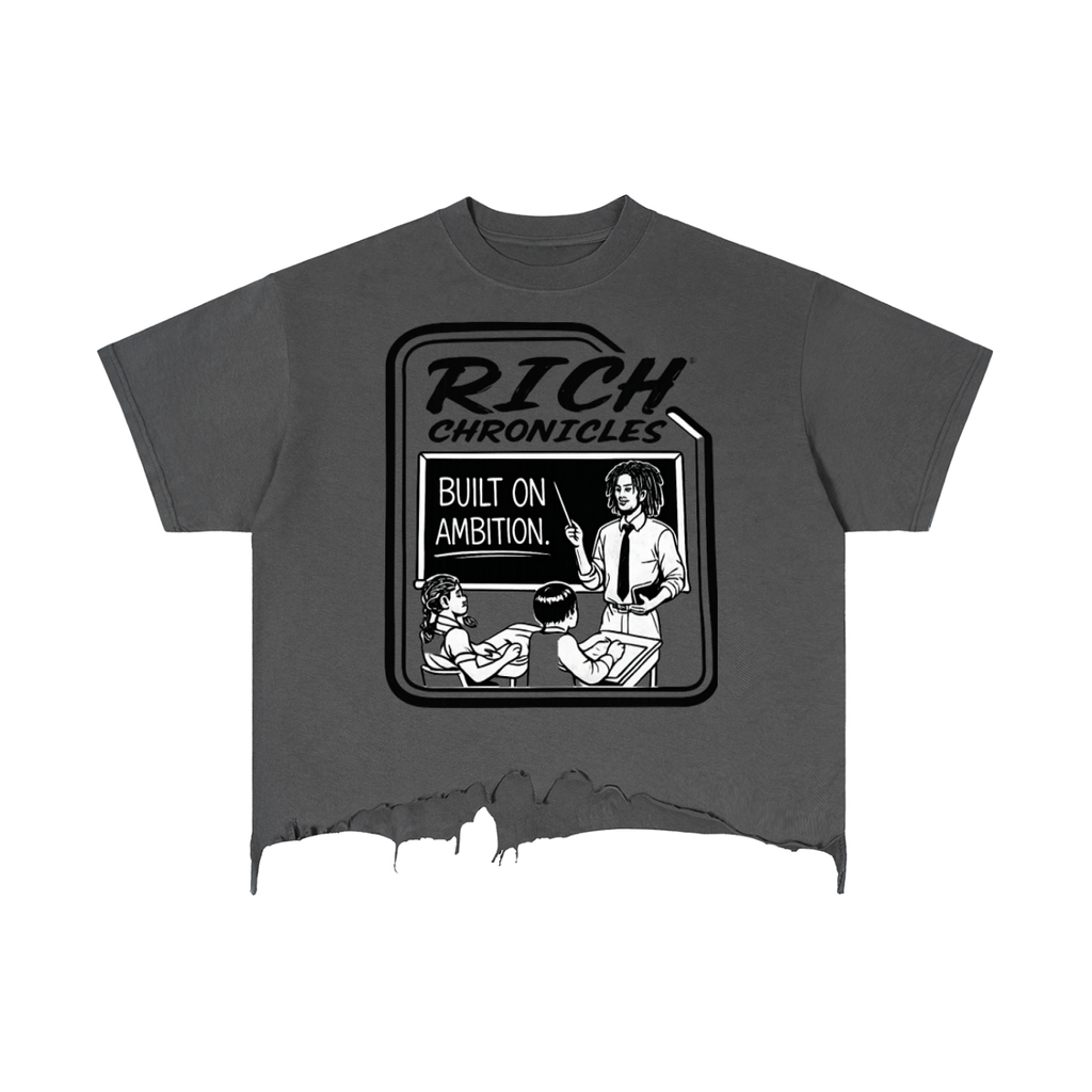 Vintage Wash Boxy Back To Skool Tee