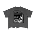 Vintage Wash Boxy Back To Skool Tee