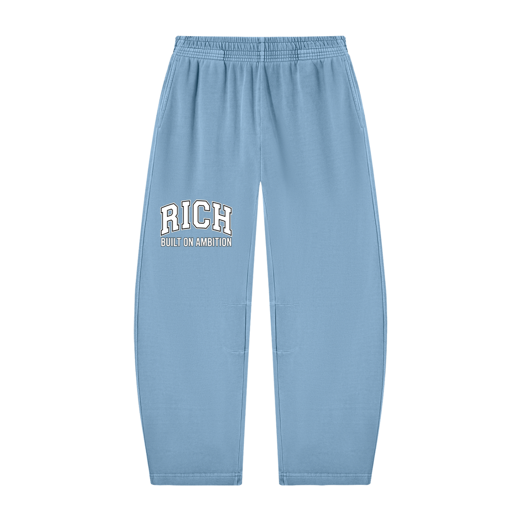 Unisex Vintage Washed Barrel Leg Sweatpants