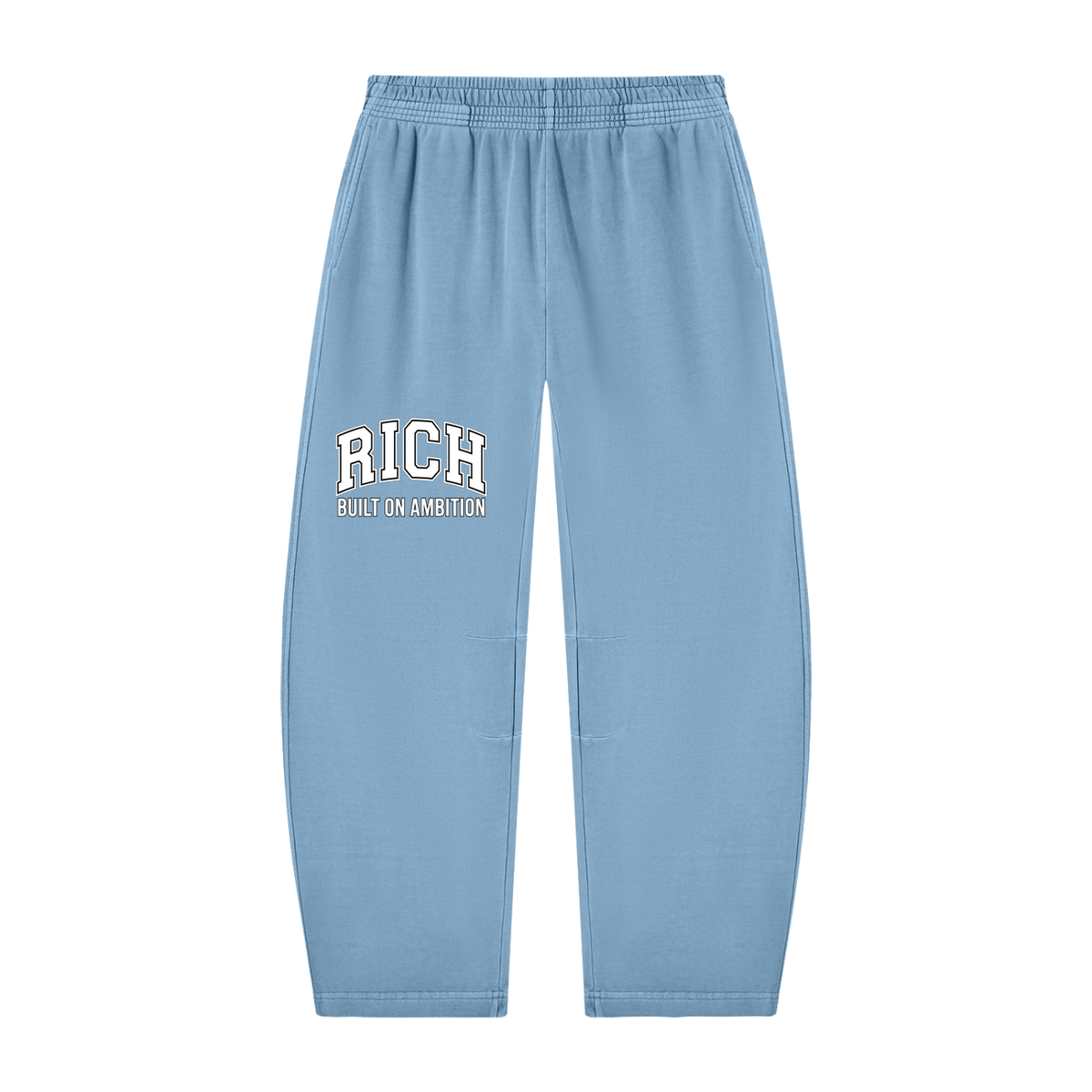 Unisex Vintage Washed Barrel Leg Sweatpants