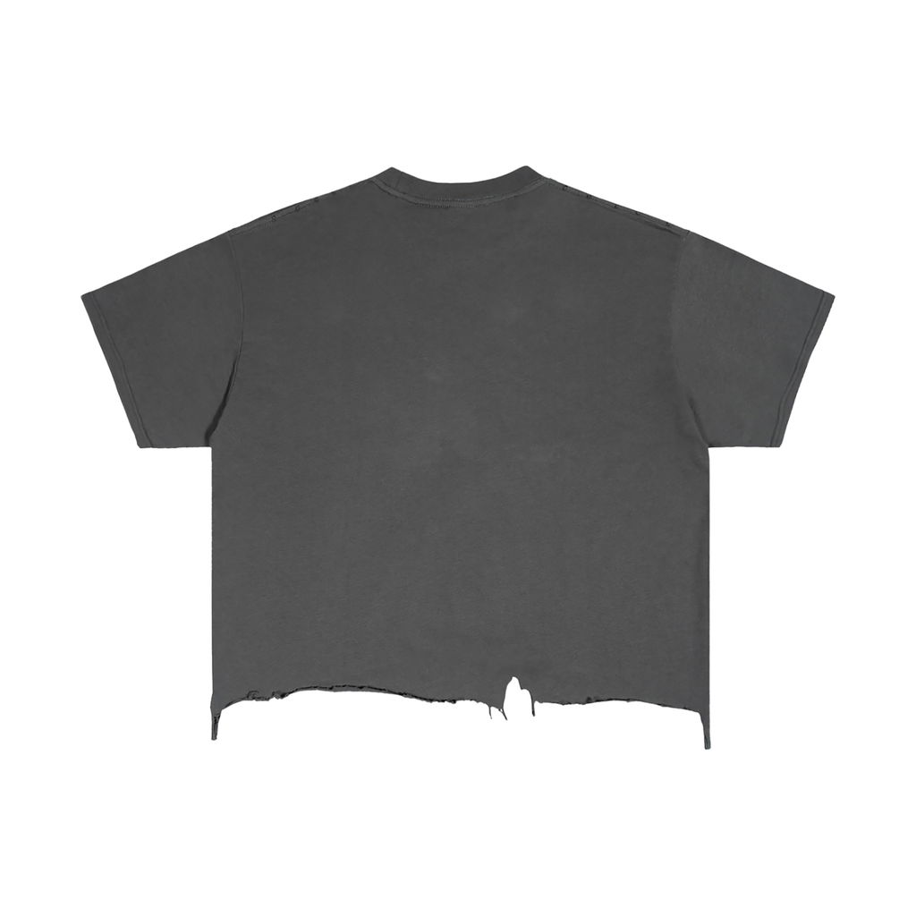 Vintage Wash Boxy Back To Skool Tee