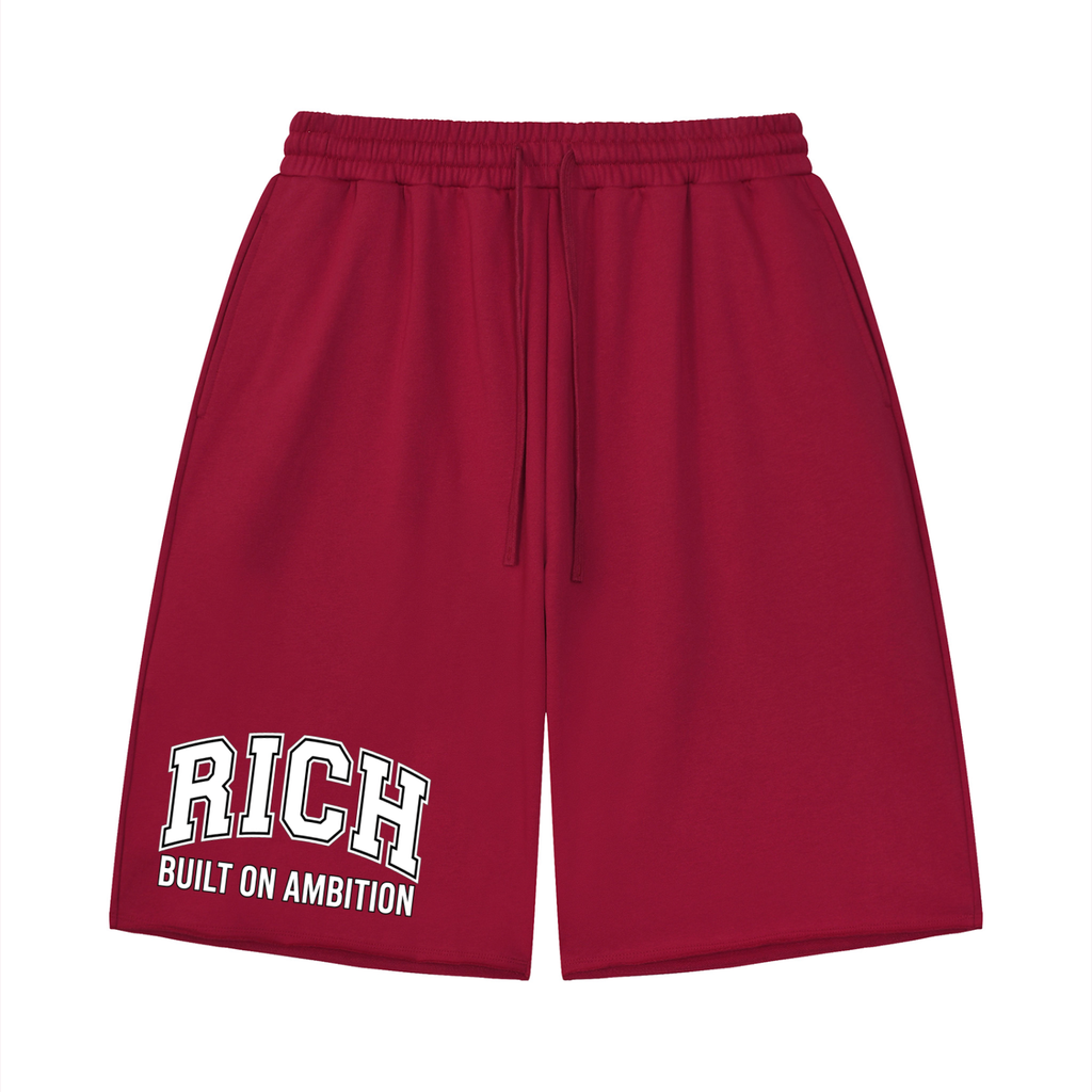Unisex Loose RCH Raw Edge Shorts