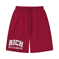 Unisex Loose RCH Raw Edge Shorts