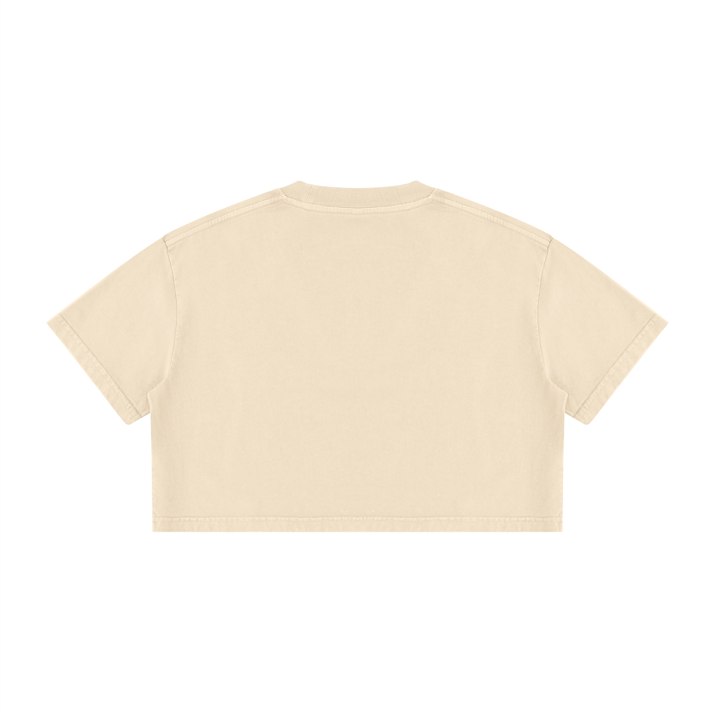 Women's Mineral Wash Cotton Crop T-Shirt