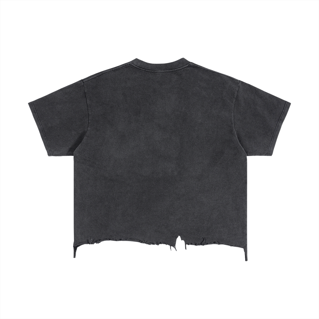 Vintage Wash Boxy Back To Skool Tee