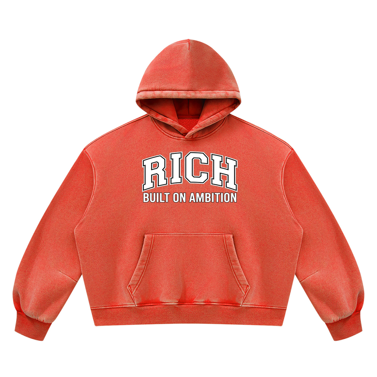 Unisex Vintage Wash Boxy Fleece Hoodie