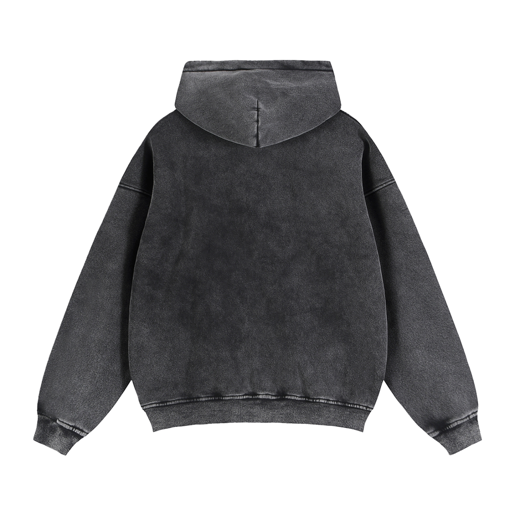 Zip-Through Boxy Fleece RICH Hoodie