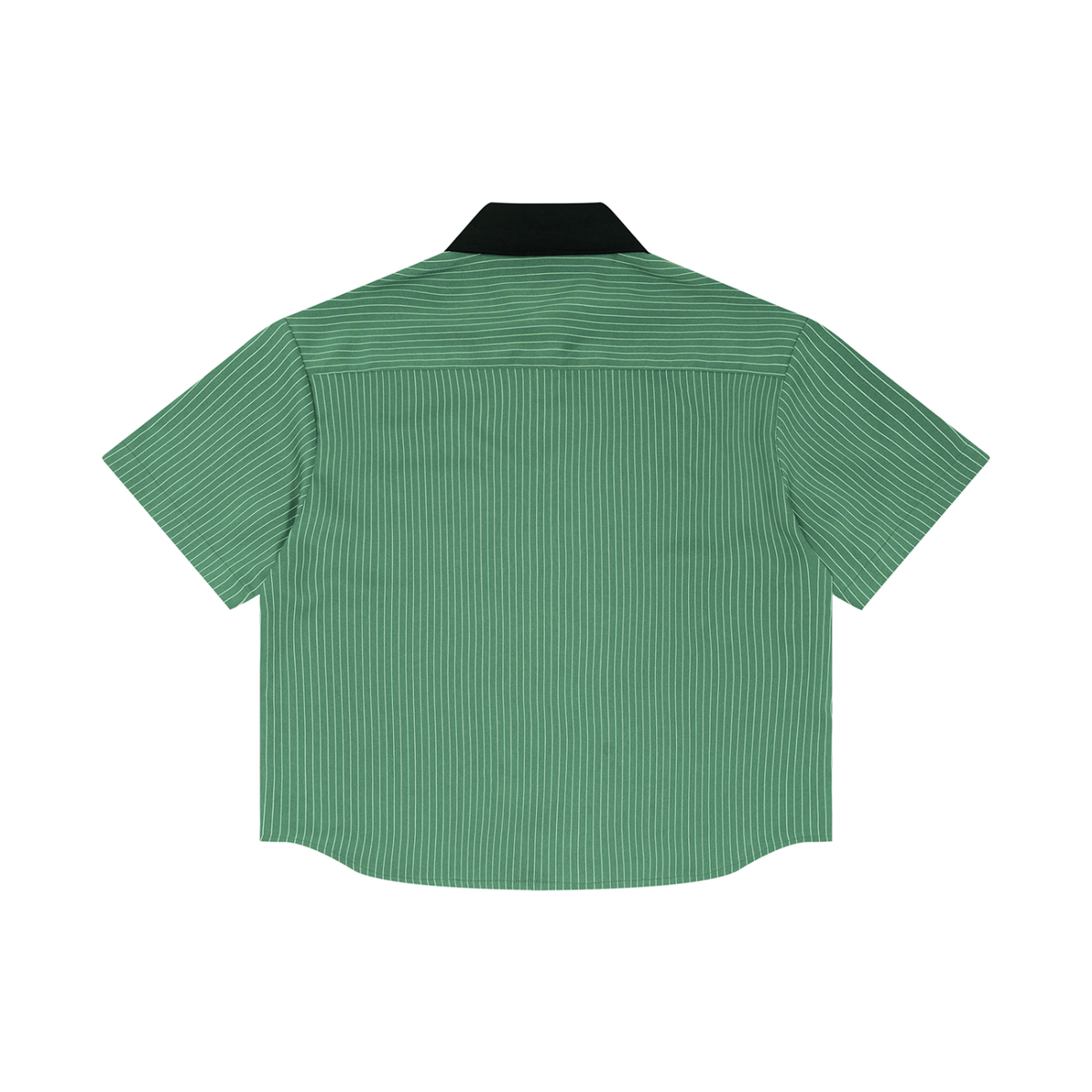 Unisex Striped Boxy Collar Shirt