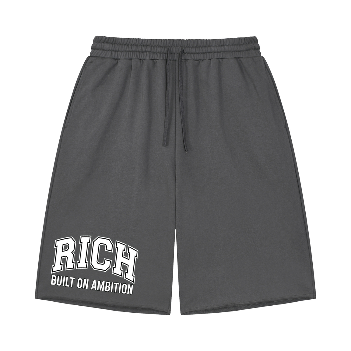 Unisex Loose RCH Raw Edge Shorts