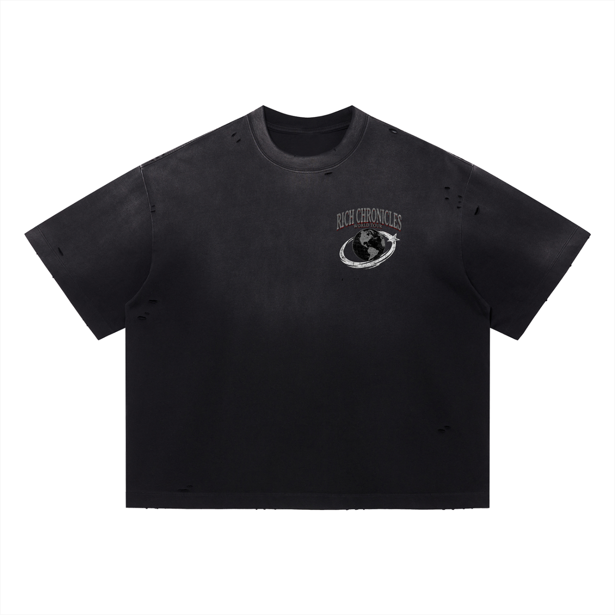 Vintage Washed Distressed World Tour T-Shirt