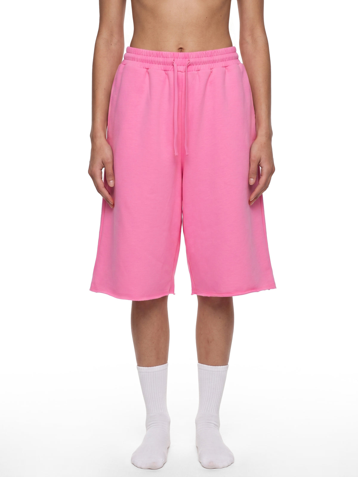 Unisex Loose RCH Raw Edge Shorts